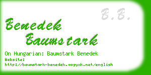 benedek baumstark business card